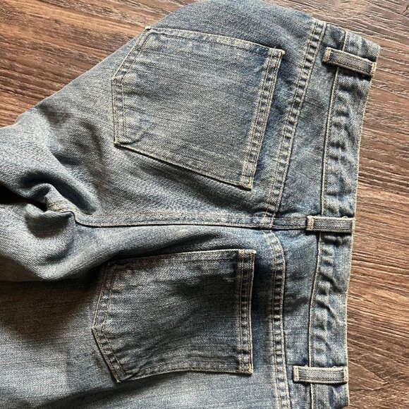 Marc Jacobs Blue Distressed Boot Cut Woman's Jeans Size 27 06 Medium - Picture 3 of 6